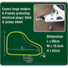 MP9259 Breathable Green Hitch Cover