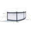 MP9525 3 Panel Inflatable Windbreak (Multi Point inflation)
