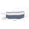 MP9526 3 Panel Inflatable Windbreak (Single Point Inflation)