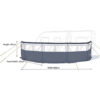 MP9539 5 Panel Inflatable Windbreak (Single Point Inflation)