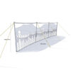 MP9557 'Summer Days' Poled 3 Panel Windbreak
