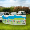 MP9557 'Summer Days' Poled 3 Panel Windbreak