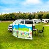 MP9557 'Summer Days' Poled 3 Panel Windbreak