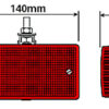 MP845 12V Rear Fog Lamp With Mounting Bracket Display Packed - Image 2