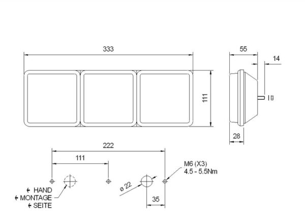 TR31301 Truck-Lite MP313 Modular Combination Lamp - Image 2
