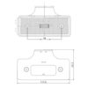 MP1685B 12/24V LED Slimline Side Amber Marker Lamp - Image 3