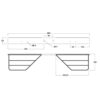 MP3462 Black Heavy Duty Double Sided Towstep - 80cm - Image 5