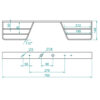MP346 Black Heavy Duty Double Sided Towstep - 70cm - Image 2