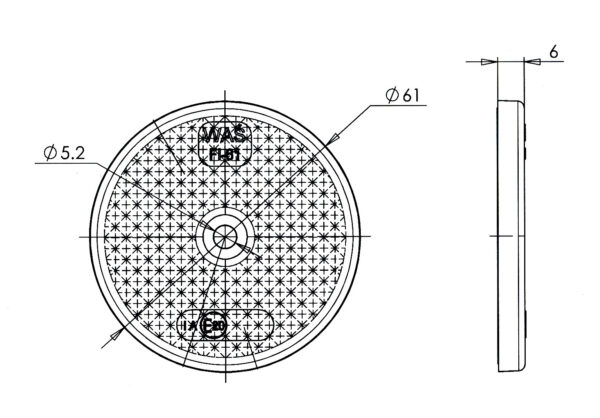 MP1631B WAS Round Red Reflector - Image 4