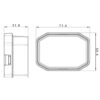 MP1640B Fristom Compact Front Clear 12/36V LED Marker Lamp - Image 2