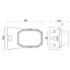MP1461B Fristom Compact Front Clear 12/36V LED Marker Lamp