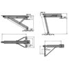 A205714 ALKO Front Left & Rear Right Corner Steady with Folding Foot