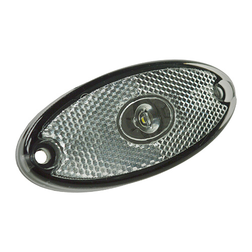 P31690905 Aspock 12V Front Clear Flatpoint 2 LED Marker Lamp