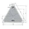 MP15B WAS Reflective Trailer Triangle