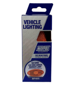 MP1655 WAS 12-24V Slim Line Oval LED Amber Marker Lamp Display Packed