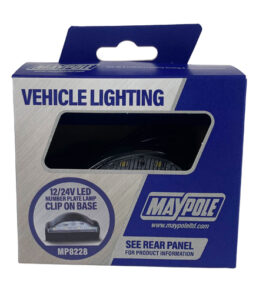 MP8228 10-30V LED Number Plate Lamp With Clip In Base Display Packed