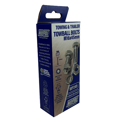 MP249 M16x45mm High Tensile (8.8) Nuts & Bolts Pair